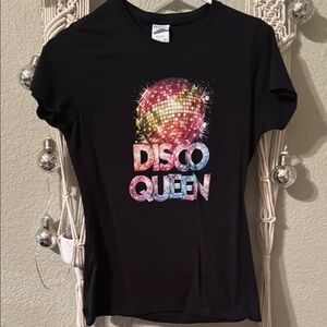 Port Authority Black Fitted Graphic Short Sleeve Tee